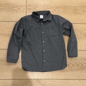 Kids Button Down Shirt - Gray